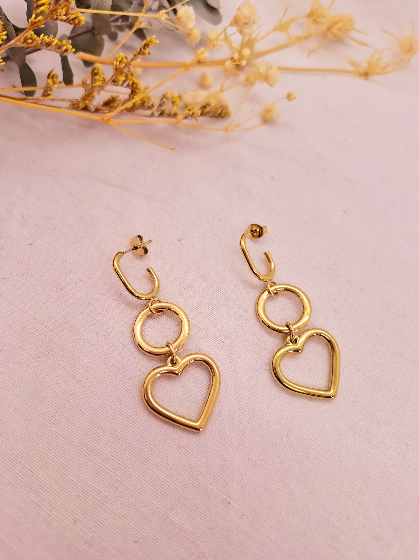 Boucles d'oreilles coeur