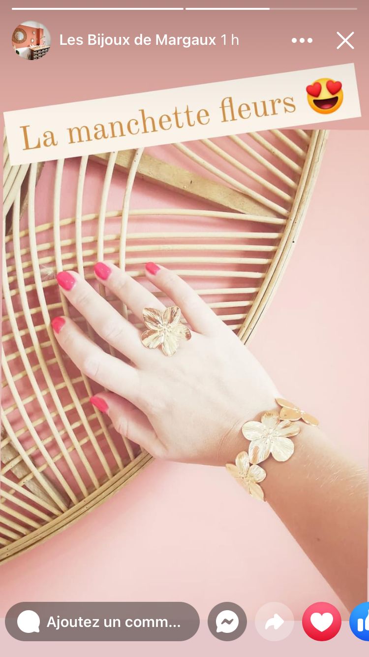 Bijoux de mariée - Manchette Fleurs