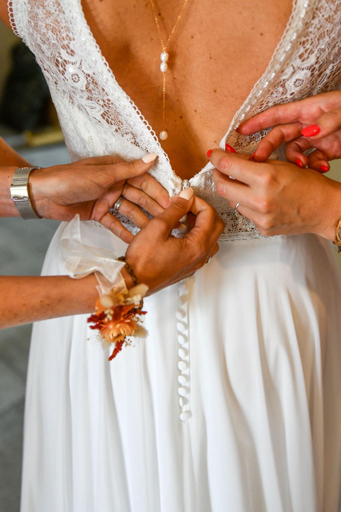 Bijoux de mariée - collier de dos Victoire