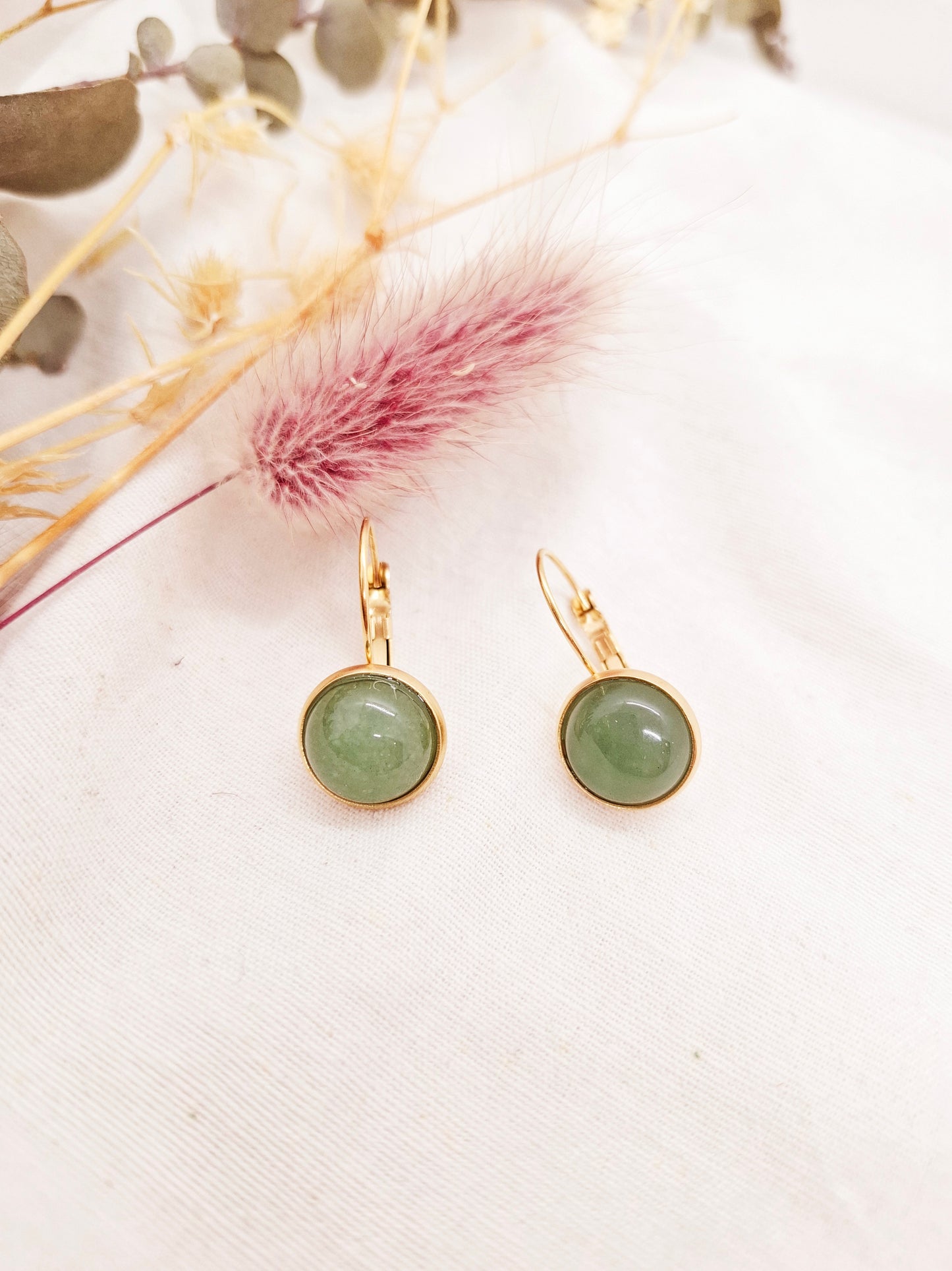 Boucles d'oreilles Louise aventurine