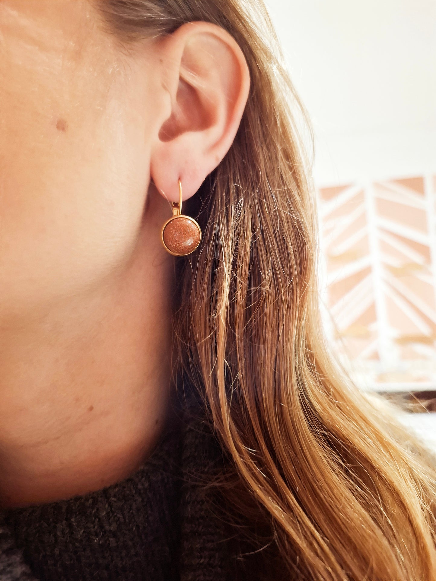 Boucles d'oreilles Louise Jaspe