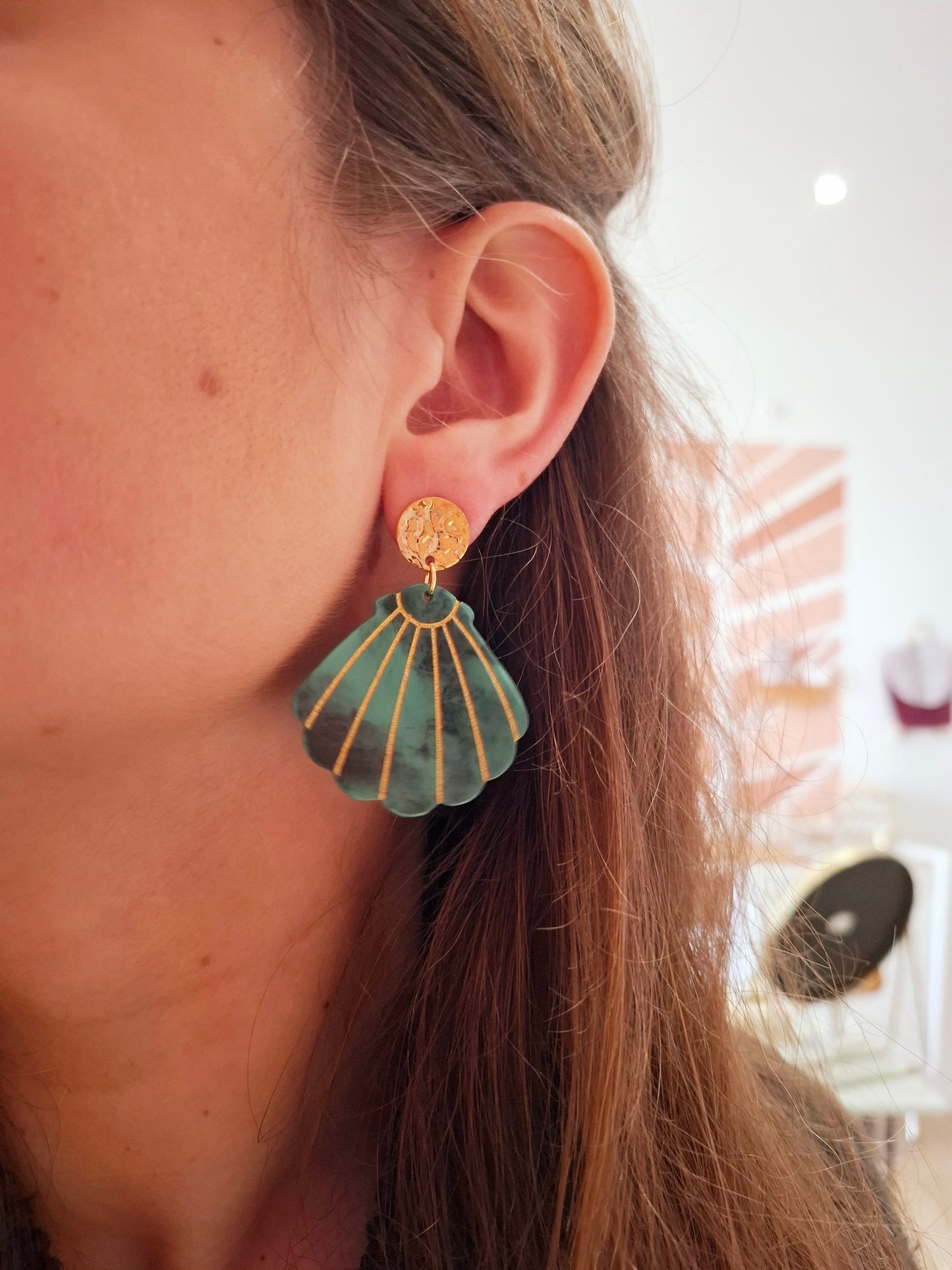 Boucles d'oreilles Coquillage