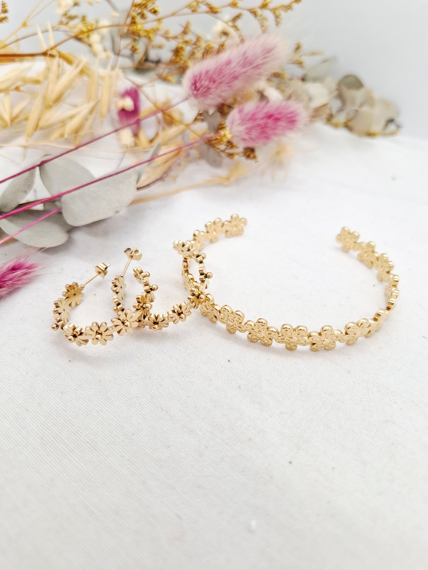 Boucles d'oreilles Marguerites