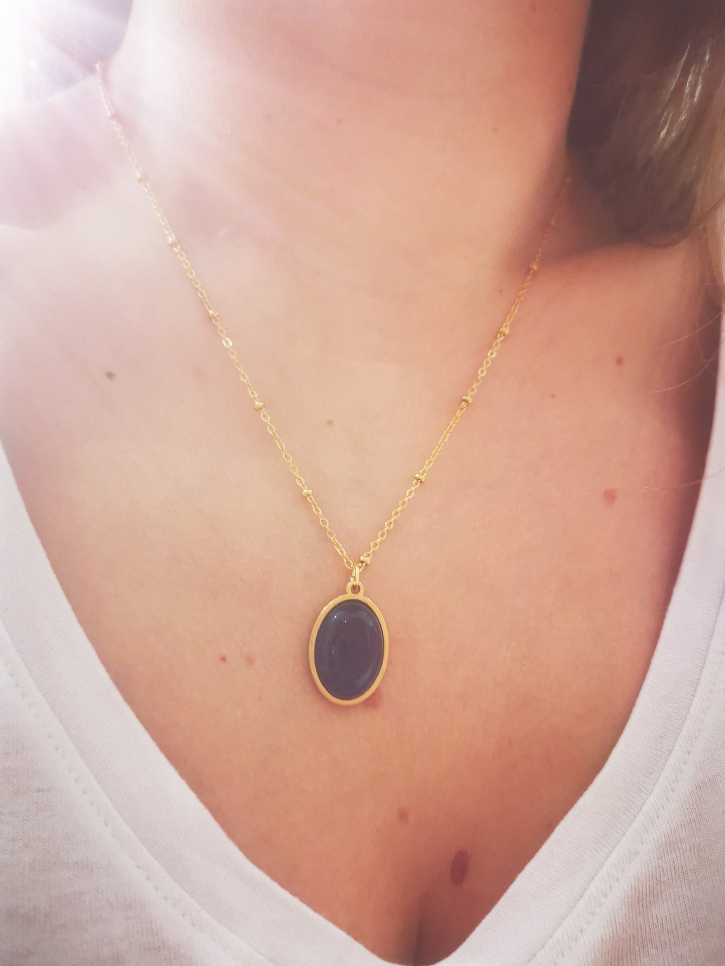 Collier Lou Lapis lazuli