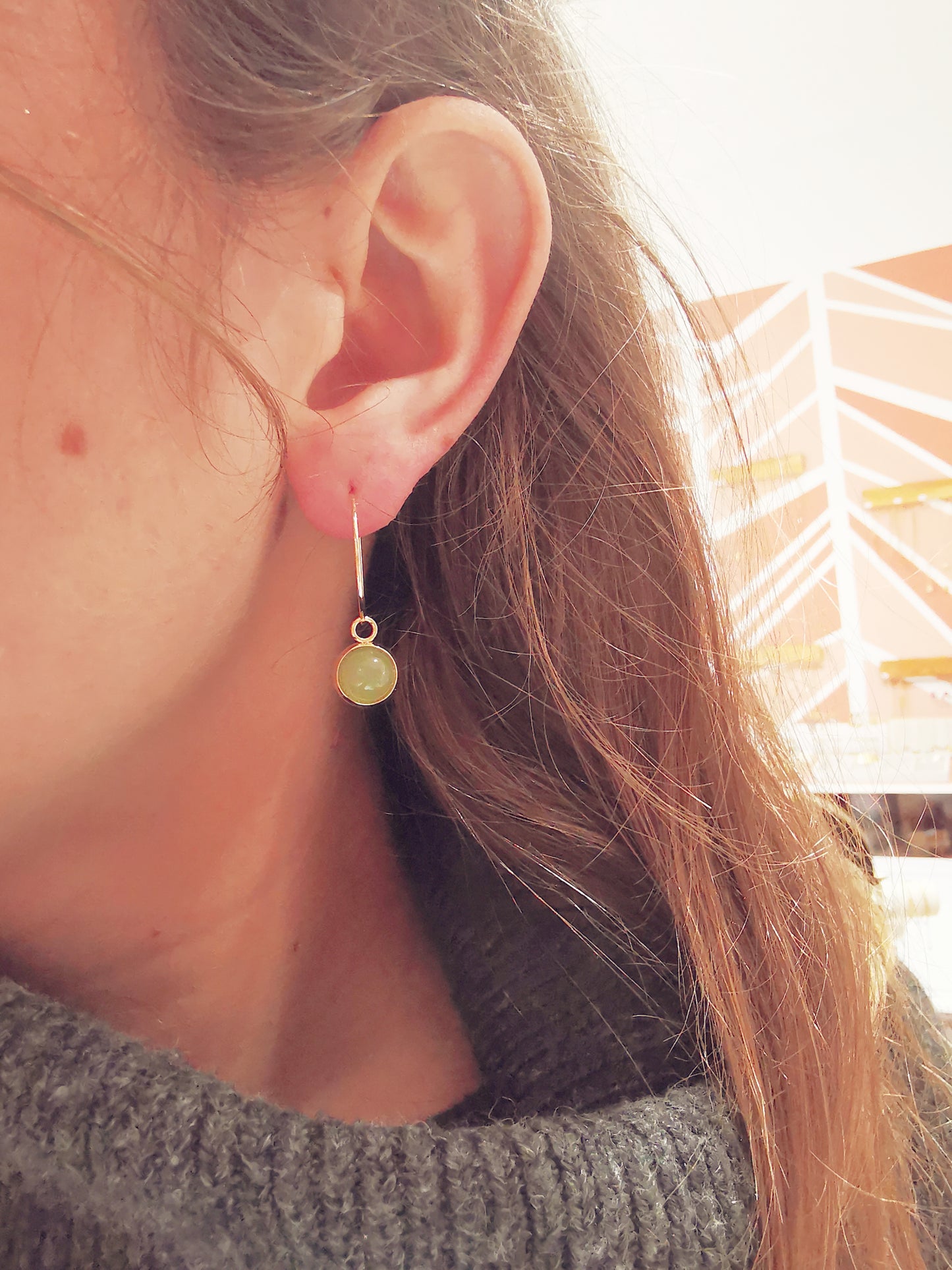 Boucles d'oreilles Meg aventurine