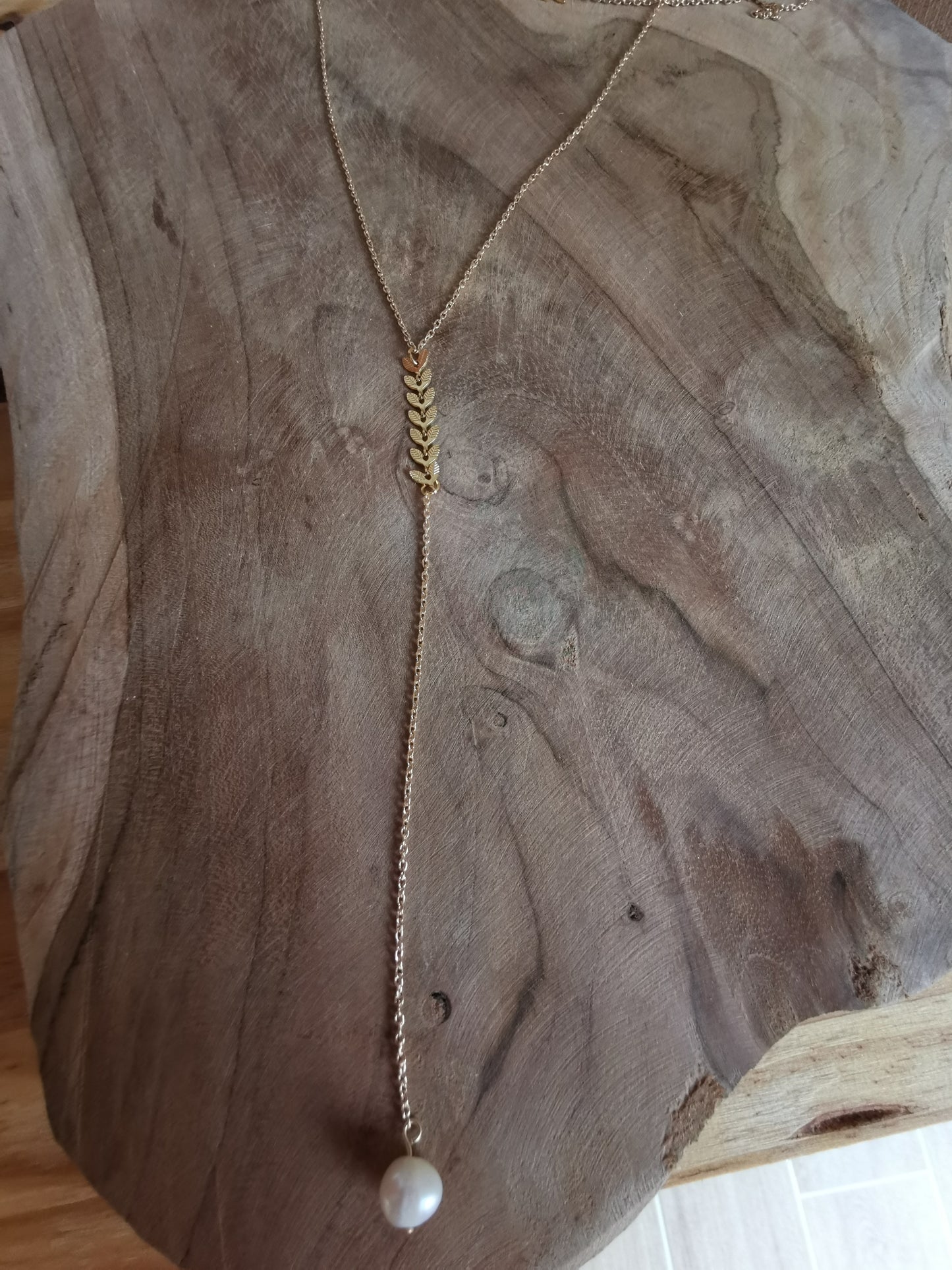 Bijoux de mariée - collier de dos Agnès