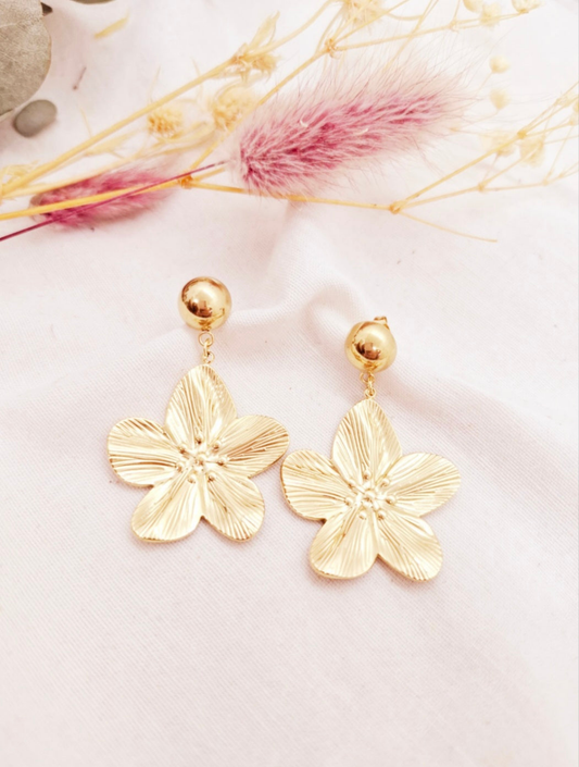 Boucles d'oreilles fleurs