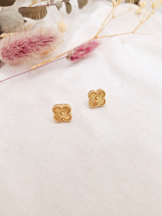 Boucles d'oreilles trèfle