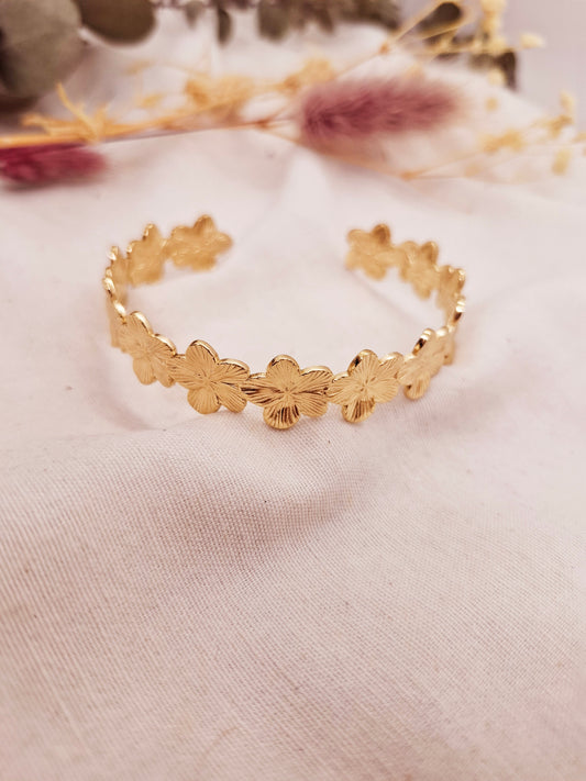 Bracelet Jonc Fleurs