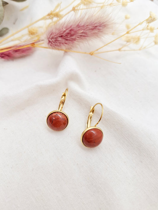 Boucles d'oreilles Louise Jaspe
