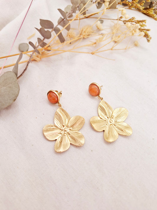 Boucles d'oreilles fleurs