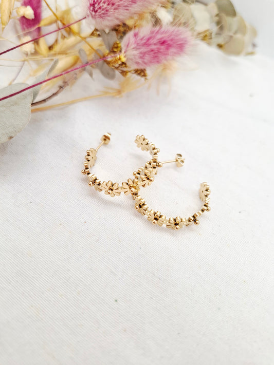 Boucles d'oreilles Marguerites