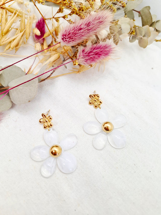 Boucles d'oreilles Pâquerettes