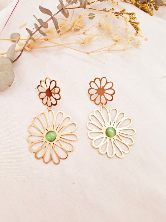 Boucles d'oreilles Marguerites