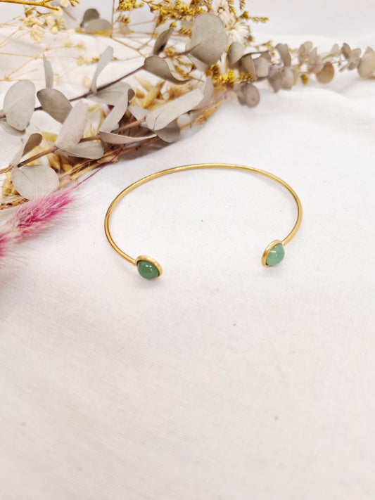 Bracelet jonc aventurine