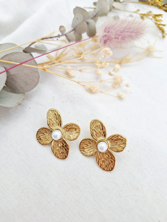 Boucles d'oreilles fleur