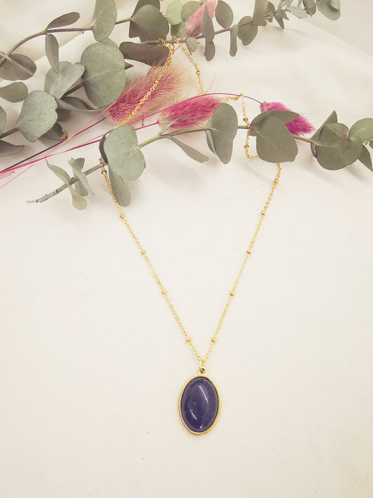 Collier Lou Lapis lazuli