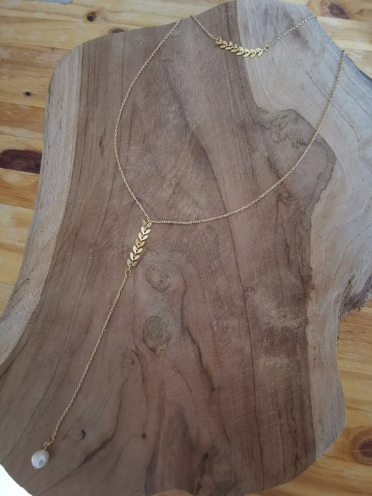 Bijoux de mariée - collier de dos Agnès