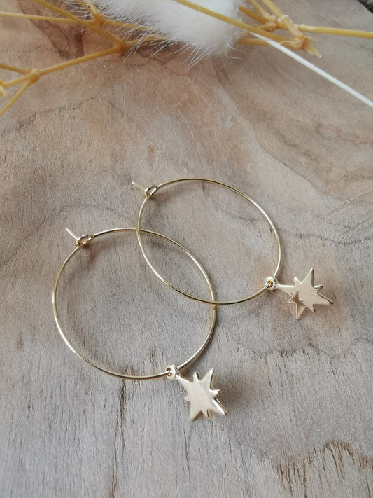 Boucles d'oreilles Etoiles